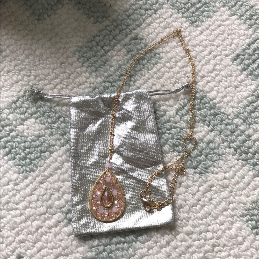 Long Statement Necklace With Adjustable Clasp - image 1